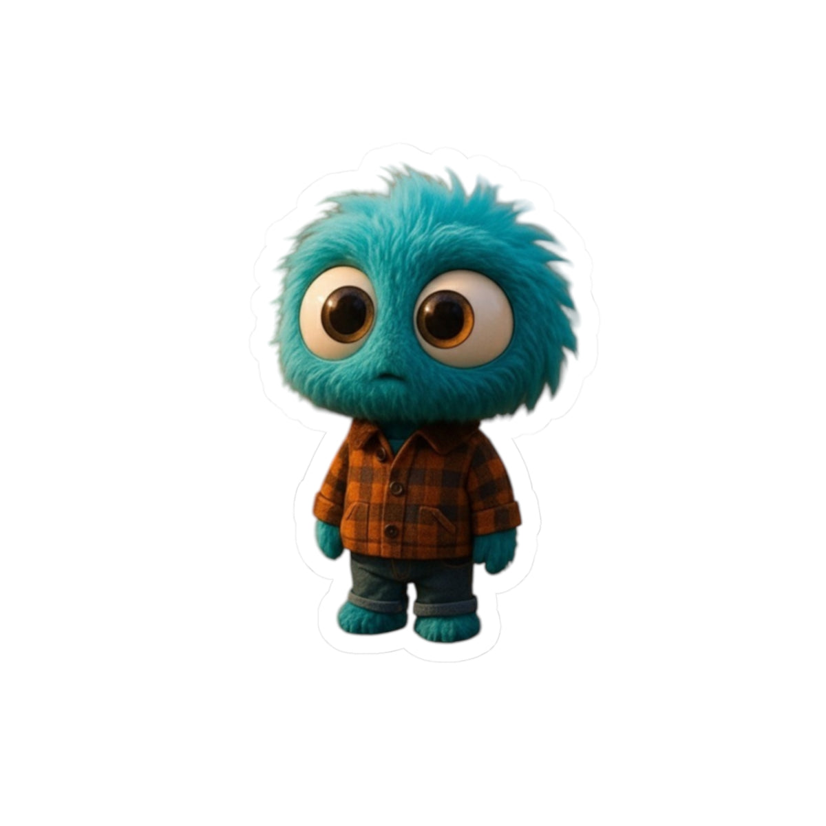 Blue Monster Cozy Flannel Shirt