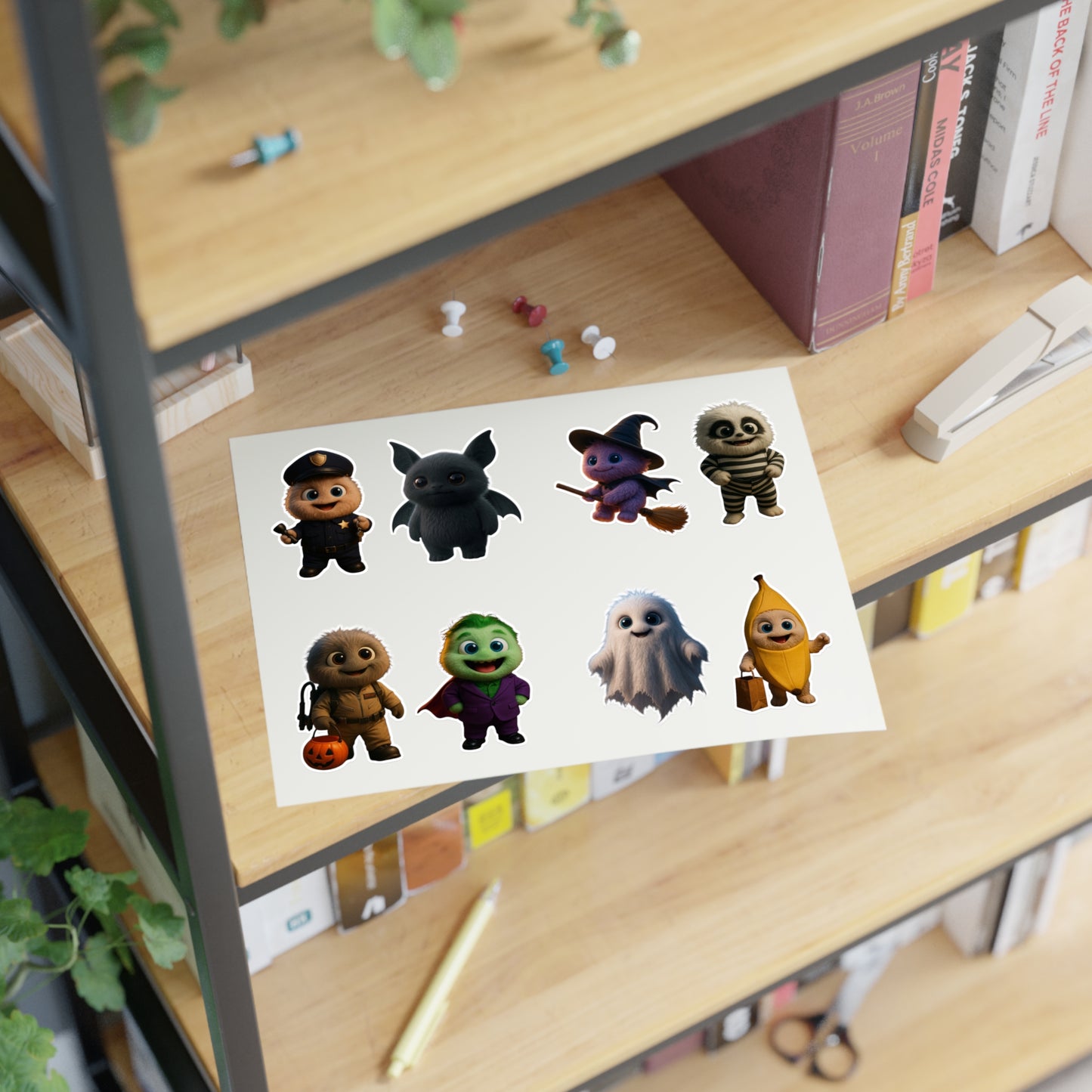 Whimsical Monster Sticker Sheet