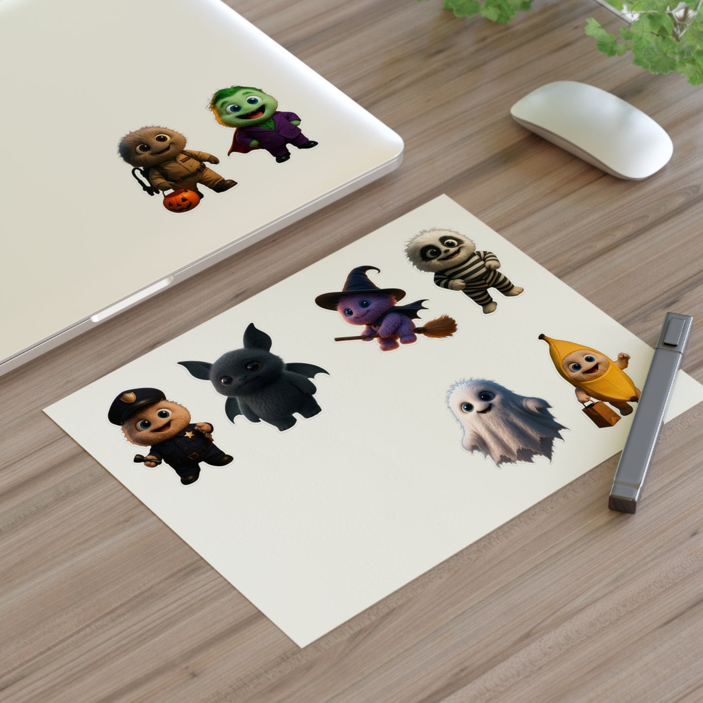 Whimsical Monster Sticker Sheet