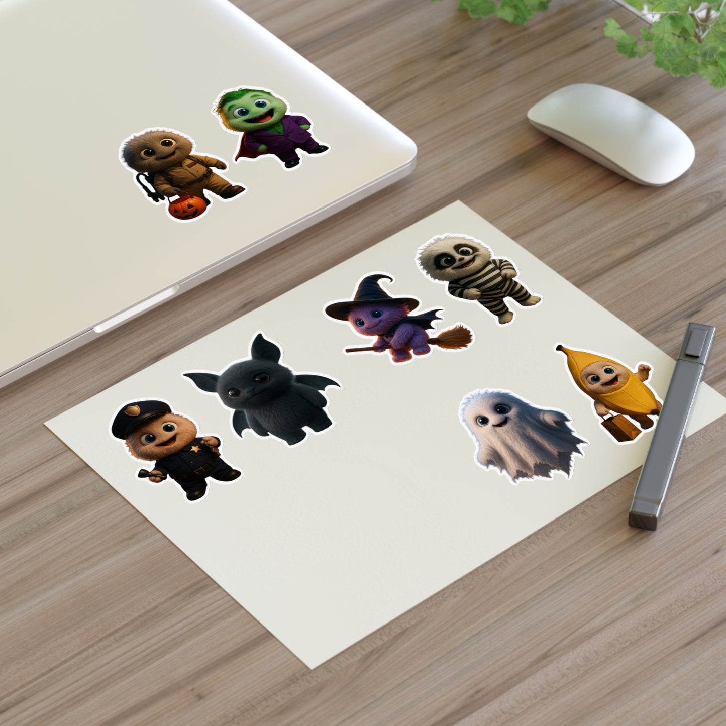 Whimsical Monster Sticker Sheet