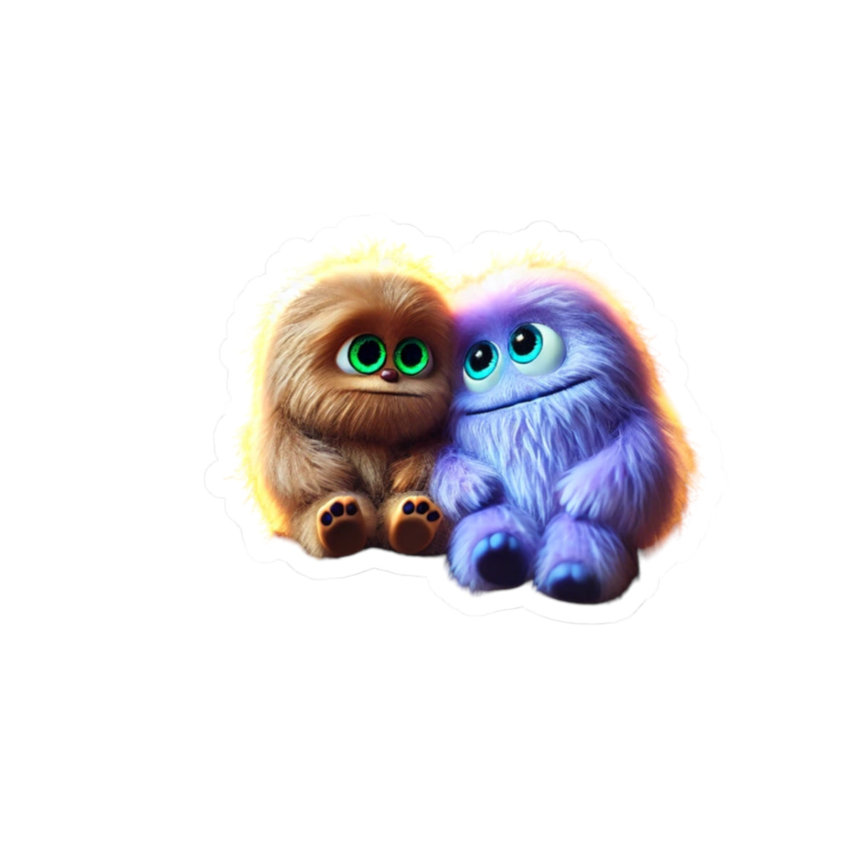 Two Sweet Friends Leaning