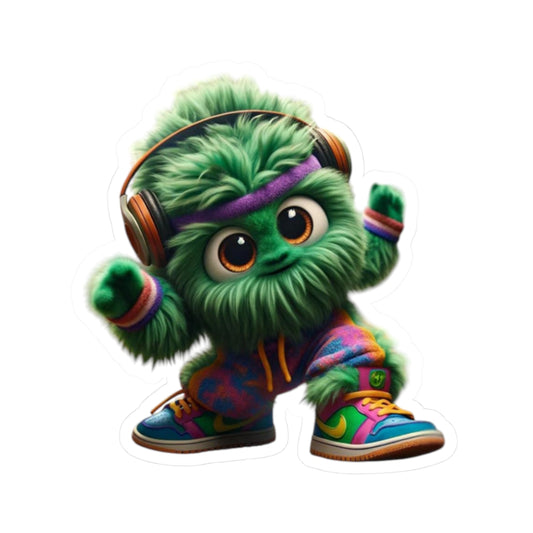 The Groovy Subway Monster Sticker | The Monster Library